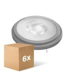 Confezione Multipack 6x Ledvance Superior Faretti LED Riflettore G53 AR111 7.4W 450lm 40D - 930 Luce Calda | Miglior resa cromatica - Dimmerabile - Sostitua 50W