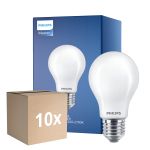Confezione Multipack 10x Philips Master LED E27 Pera Filamento Ghiaccio 3.4W 470lm - 922-927 Dim To Warm | Miglior Resa Cromatica - Dimmerabile - Sostitutiva 40W