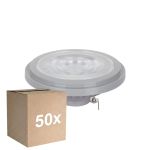 Confezione Multipack 50x Noxion Faretti LED G53 AR111 7.4W 450lm 24D - 930 Luce Calda -  | Miglior Resa Cromatica - Dimmerabile - Sostitutiva 50W