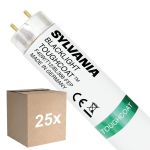 Confezione Multipack 25x Sylvania Blacklight BL368 T12 Toughcoat 40W - 368 UV | 120cm