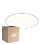 Confezione Multipack 6x Nordlux LED Luce da soffitto Oja 42 Bianca 24W 2200lm - 830-840 CCT | IP54 - Dimmerabile