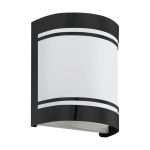 Eglo Luce Da Parete Cerno Acciaio Nero | IP44 - Adatto per 1x E27