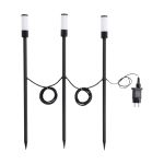 Confezione Multipack 3x Eglo Punta Luce Zancaro Aluminium Nero 1W 130lm - 830 Luce Calda -  | IP44