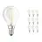 Confezione Multipack 10x Ledvance Classic LED E14 Pera Filamento Chiara 2.5W 250lm - 827 Bianco Molto Caldo | Sostitua 25W