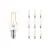 Confezione Multipack 10x Philips Corepro LED Lustre E14 Sferica Filamento Chiara 2W 250lm - 827 Bianco Molto Caldo | Sostitutiva 25W