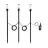 Confezione Multipack 3x Eglo Punta Luce Zancaro 1 Aluminium Nero 1W 130lm - 830 Luce Calda -  | IP44