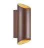 Nordlux Nico Luce Da Parete Aluminium Arrugginito Up & Down | IP54 - Adatto per 2x GU10