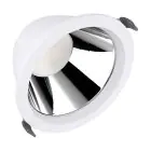 Ledvance Downlight LED Comfort Aluminium Bianca 18W 2160lm 55D - 930-940 CCT | 160mm - Ritaglio 150mm - IP44 - Miglior Resa Cromatica - UGR