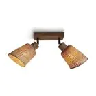 Good&Mojo Luce da soffitto Java Bambù Marrone | Adatto per 2x E27 