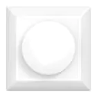 Noxion Piastra di copertura per Dimmer LED | Bordo morbido - Bianca