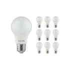 Confezione Multipack 10x Noxion Lucent Classic LED E27 Pera Ghiaccio 8W 806lm - 827 Bianco Molto Caldo | Sostitua 60W
