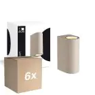 Confezione Multipack 6x D'Lite Luce Da Parete Vossem Beige Up & Down | Adatto per 2x GU10 