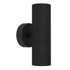Eglo Luce Da Parete Tomelloso Esterni Aluminium Nero Up & Down  | Adatto per 2x GU10